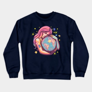 Embracing the world Crewneck Sweatshirt